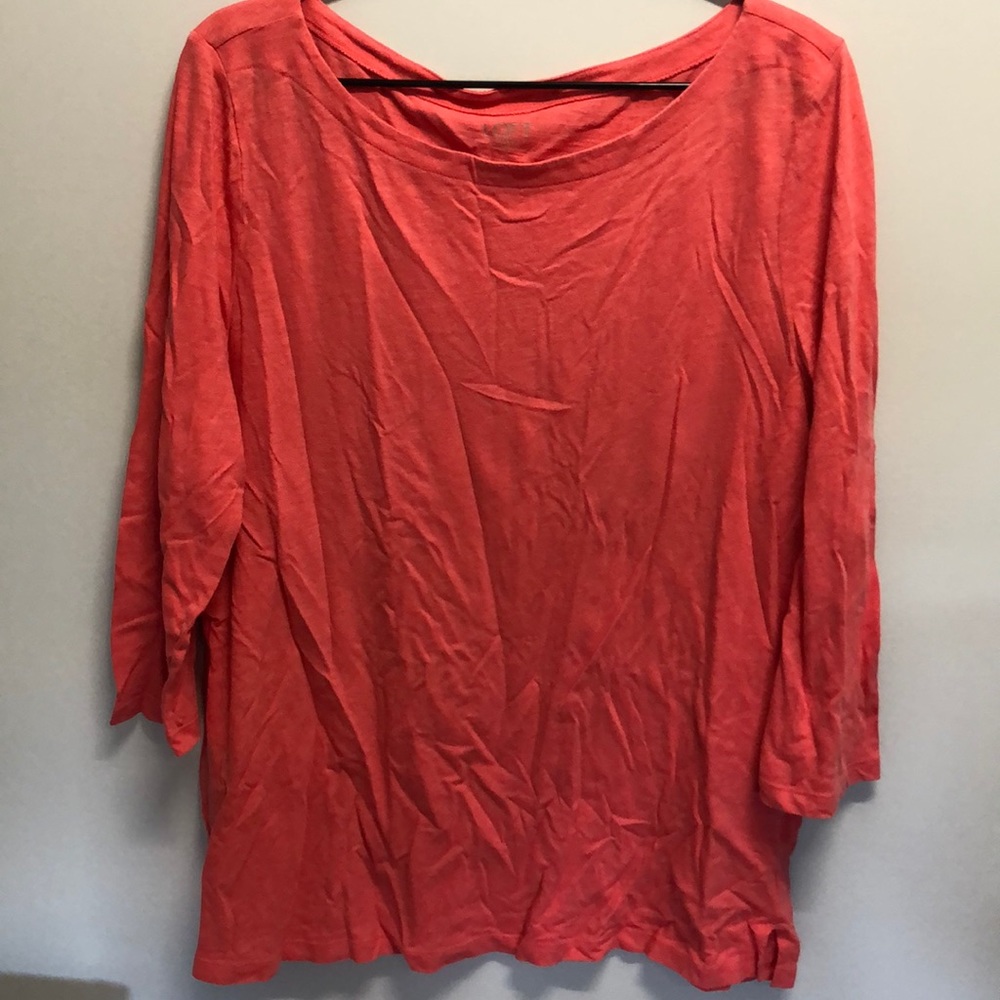 The Loft Outlet Boatneck Soft 3/4 Sleeve Shirt